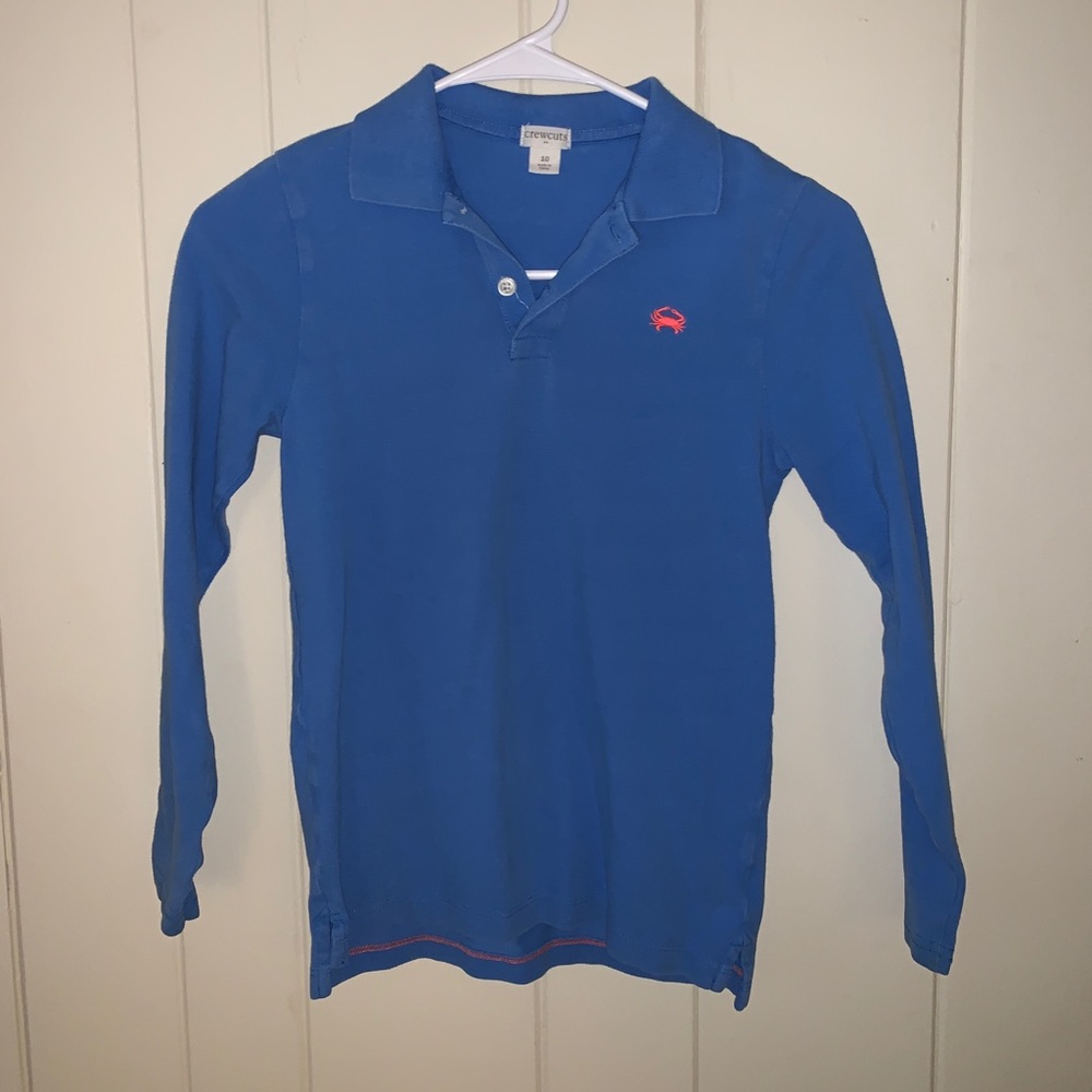 Blue golf shirt